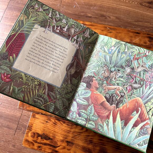 Vintage 1990 The Great Kapok Tree A Tale Of The Amazon Rainforest Hardcover Book - Picture 5 of 8